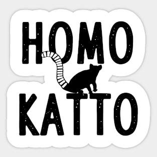 Homo ring-tailed ring-tailed kattas design costume human love Sticker